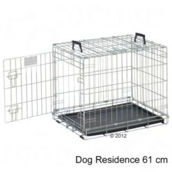 Savic Dog Residence With Cushion -Pet Supply Shop 207568 savic dogresidence 60cm seitlichoffen beschriftet 06 2012 1