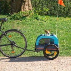 HAFENBANDE Cabby S Bicycle Trailer Incl. Two Couplings / Gears -Pet Supply Shop 230896 hafenbande fahrradanhaenger cabby s hs 09 4