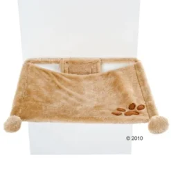 Trixie Plush Wall Mounted Cat Bed - Beige -Pet Supply Shop 37308 plueschmulde wandmont 1