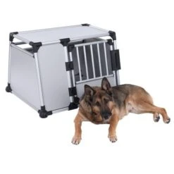 Trixie Aluminium Dog Crate -Pet Supply Shop 42683 trixie transportbox alu fg 3340 7