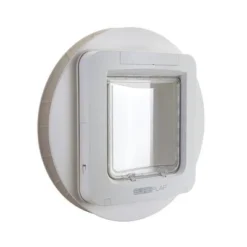 SureFlap Microchip Pet Door - White -Pet Supply Shop 55224 55302 sureflap mikrochip haustierklappe hs 09 4