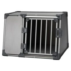 Trixie Aluminium Transport Box - Graphite -Pet Supply Shop 95764 pla trixie transportbox aluminium large 92x64x78cm 4