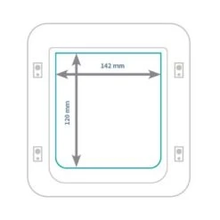 SureFlap DualScan Microchip Cat Flap - White -Pet Supply Shop 9 dscf001 opening dimensions 0